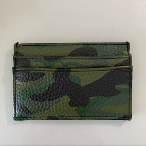 Unisex Camo Card Holder